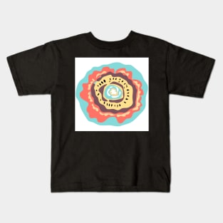 Abstract Fall Flower Kids T-Shirt